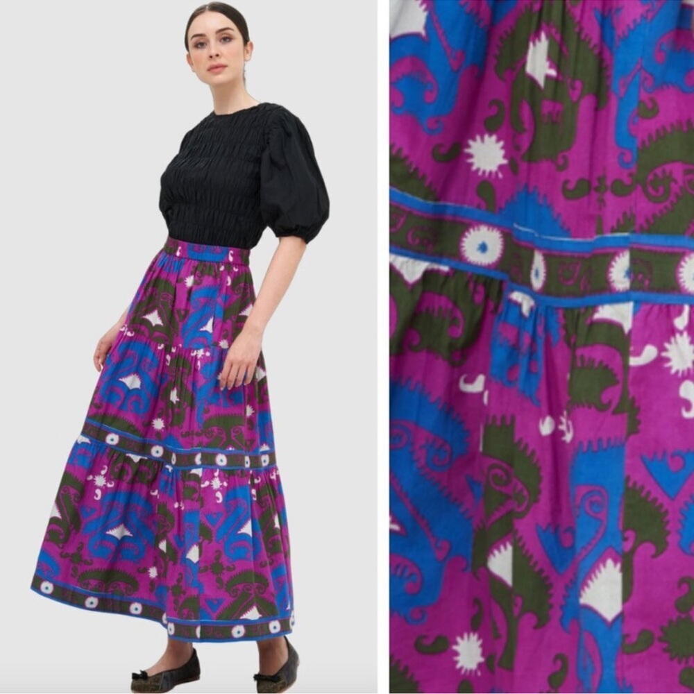 Oliphant Tiered Cotton Skirt